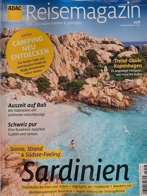 Foto der Zeitschrift mit dem Titel "ADAC Reisemagazin"