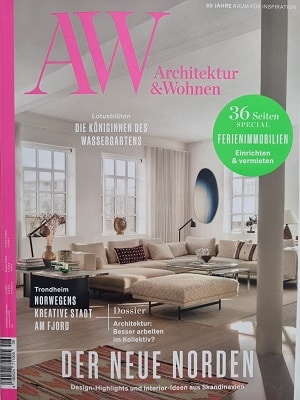 Foto der Zeitschrift mit dem Titel "Architektur und Wohnen"