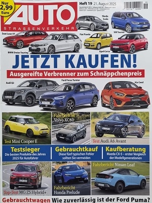 Foto der Zeitschrift mit dem Titel "Auto Straßenverkehr"