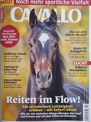 Foto der Zeitschrift mit dem Titel "Cavallo"