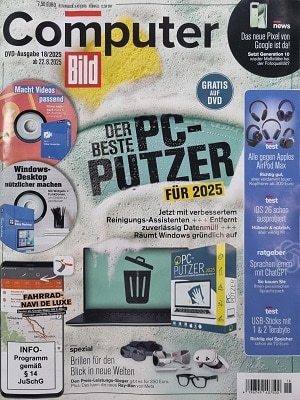 Foto der Zeitschrift mit dem Titel "Computer Bild"