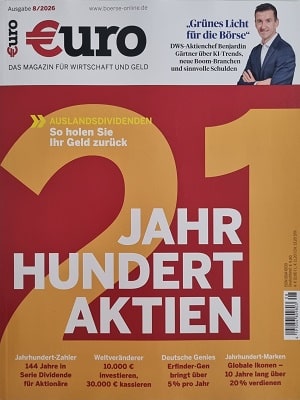 Foto der Zeitschrift mit dem Titel "Euro"
