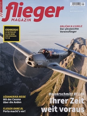 Foto der Zeitschrift mit dem Titel "Flieger Magazin"
