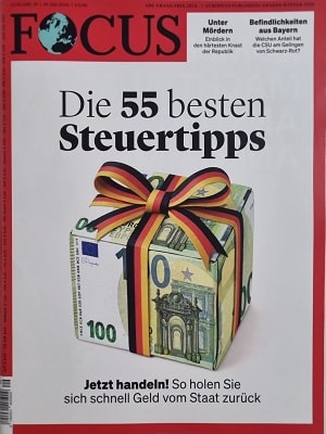Foto der Zeitschrift mit dem Titel "Focus"