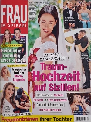 Foto der Zeitschrift mit dem Titel "Frau im Spiegel"