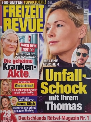 Foto der Zeitschrift mit dem Titel "Freizeit Revue"