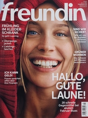 Foto der Zeitschrift mit dem Titel "Freundin"