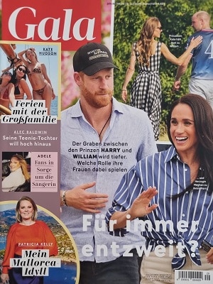 Foto der Zeitschrift mit dem Titel "Gala"