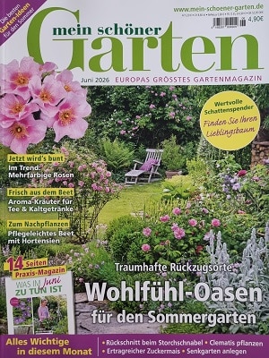 Foto der Zeitschrift mit dem Titel "Mein schöner Garten"
