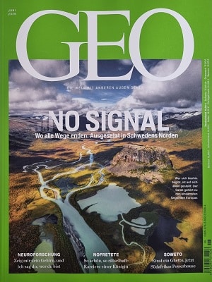 Foto der Zeitschrift mit dem Titel "Geo"