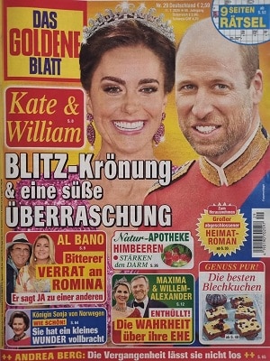 Foto der Zeitschrift mit dem Titel "Das goldene Blatt"