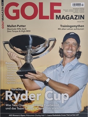 Foto der Zeitschrift mit dem Titel "Golf Magazin"