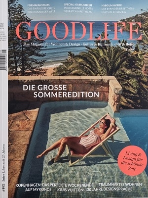 Foto der Zeitschrift mit dem Titel "Goodlife Wohndesign"