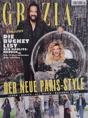 Foto der Zeitschrift mit dem Titel "Grazia"