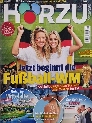 Foto der Zeitschrift mit dem Titel "Hörzu"