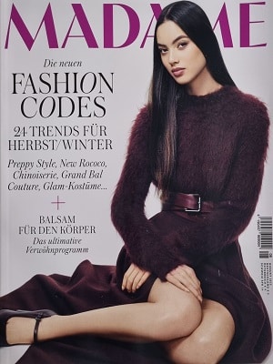Foto der Zeitschrift mit dem Titel "Madame"