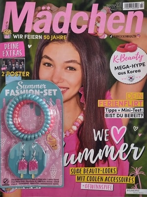 Foto der Zeitschrift mit dem Titel "Mädchen"