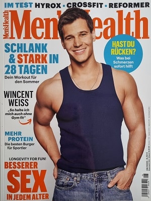 Foto der Zeitschrift mit dem Titel "Mens Health"