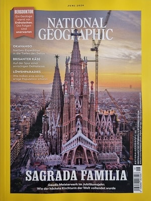 Foto der Zeitschrift mit dem Titel "National Geographic"