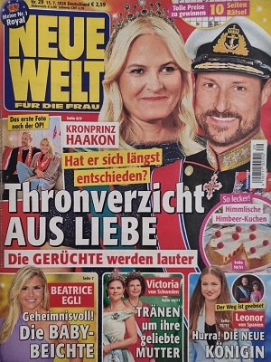 Foto der Zeitschrift mit dem Titel "Neue Welt"