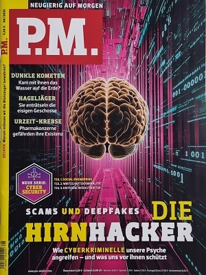 Foto der Zeitschrift mit dem Titel "P.M. Magazin"