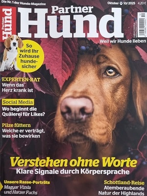 Foto der Zeitschrift mit dem Titel "Partner Hund"