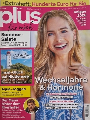 Foto der Zeitschrift mit dem Titel "Plus Magazin"