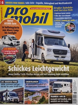 Foto der Zeitschrift mit dem Titel "Promobil"