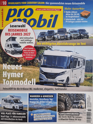 Foto der Zeitschrift mit dem Titel "Promobil"