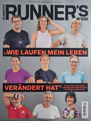 Foto der Zeitschrift mit dem Titel "Runner's World"
