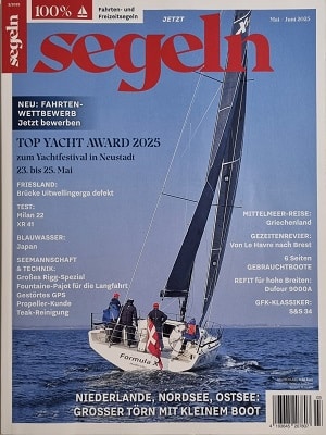 Foto der Zeitschrift mit dem Titel "Segeln"