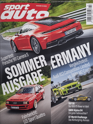 Foto der Zeitschrift mit dem Titel "Sport Auto"