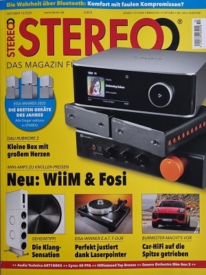 Foto der Zeitschrift mit dem Titel "Stereo"