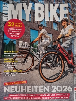 Foto der Zeitschrift mit dem Titel "My Bike"