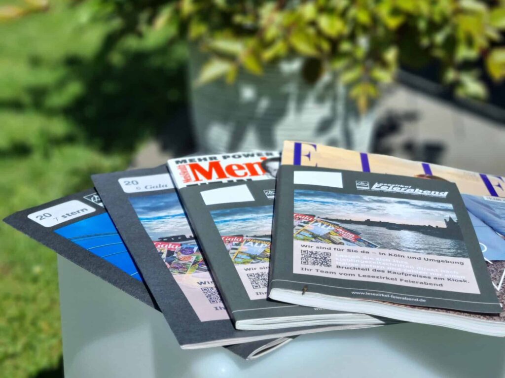 Foto einer Auswahl von Zeitschriften, die individuell zusammengestellt werden können
