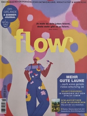 Foto der Zeitschrift mit dem Titel "Flow"